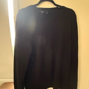 Theory Men's 100% Wool Black Sweater